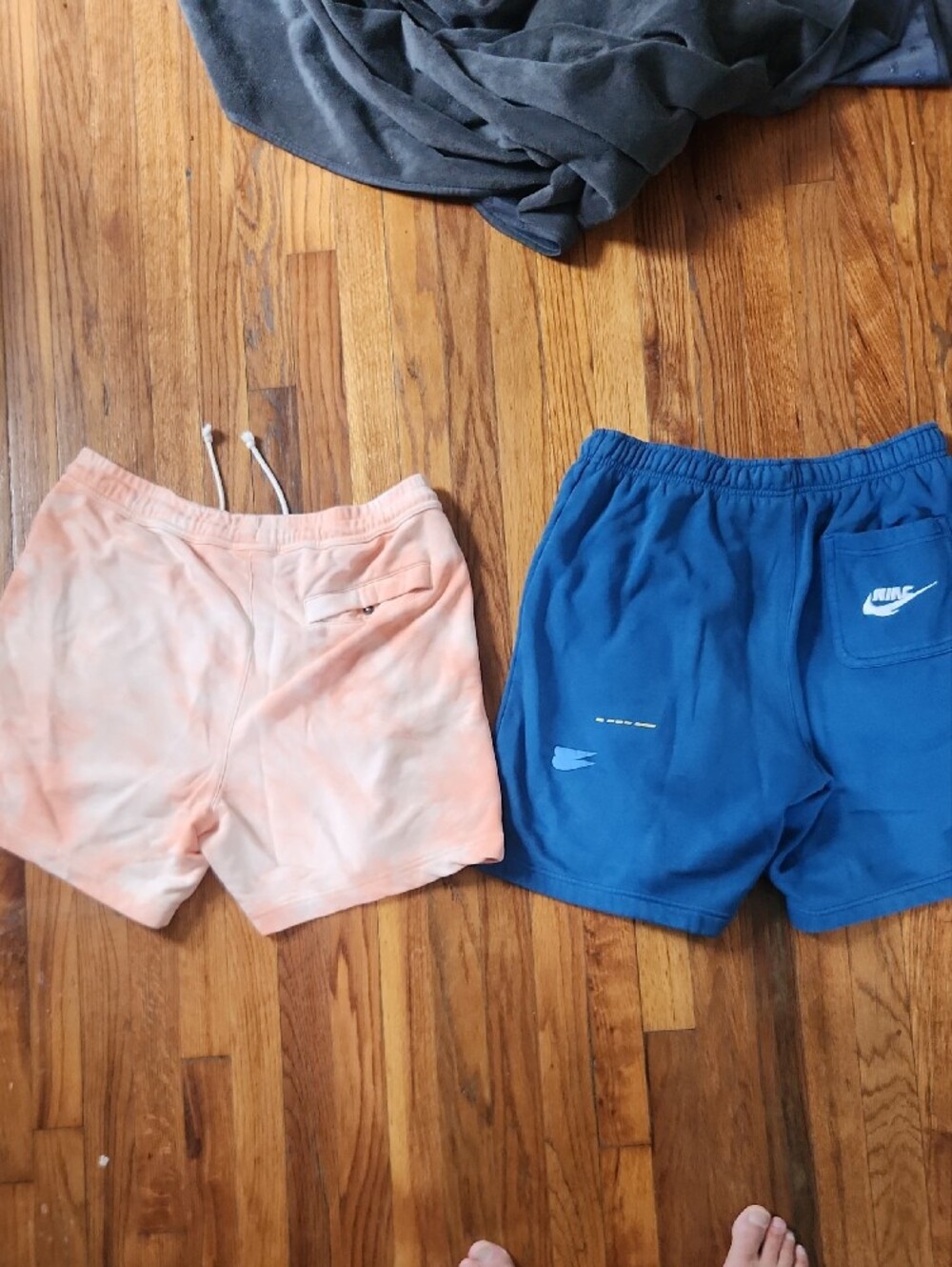Nike Peach Tie-Dye & Royal Blue Athletic Shorts Set - Picture 4 of 4